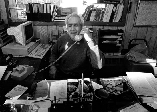 Pete in his office many years after his racing career was over.