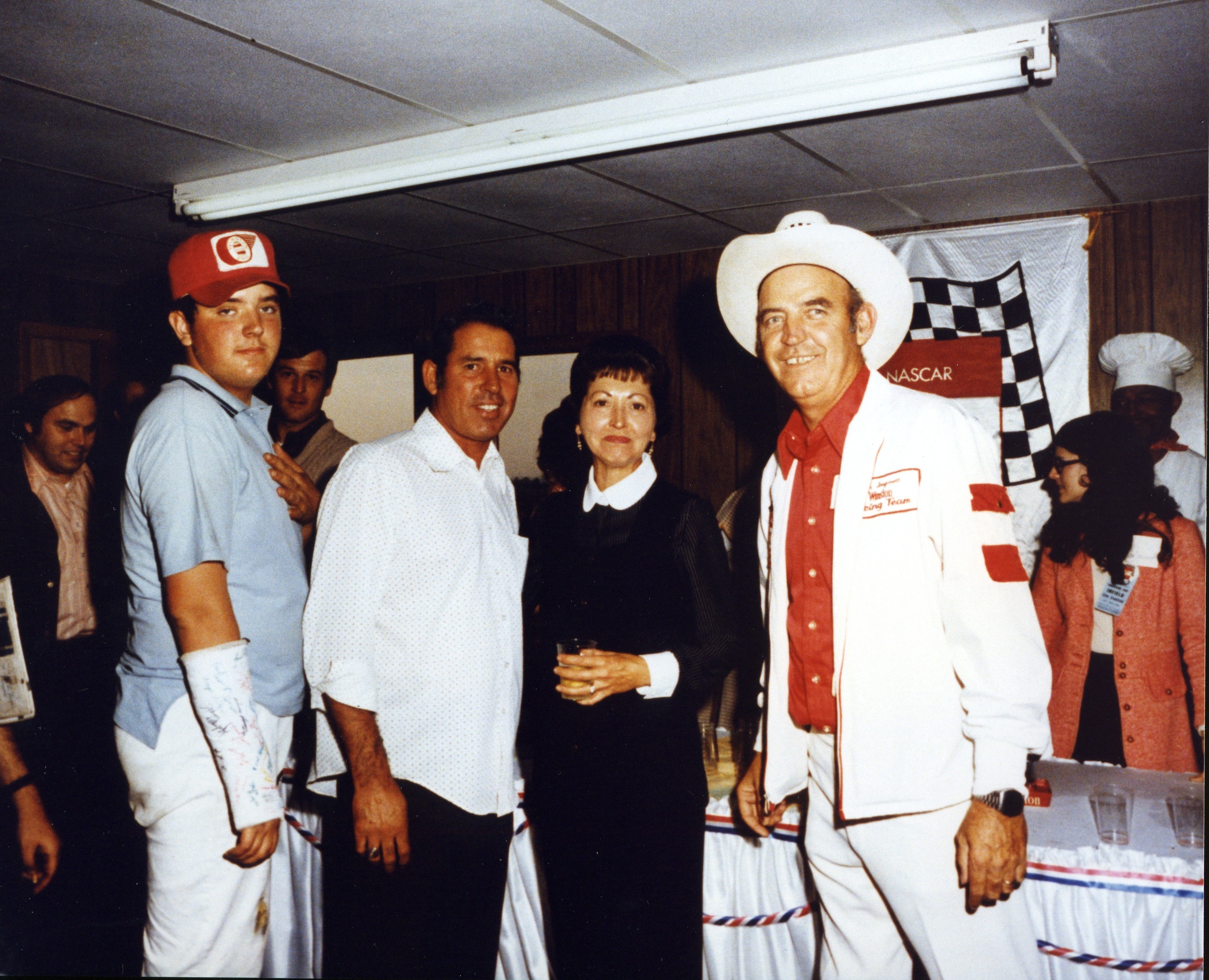 Me, David Pearson, my Mom, & Dad at Rockingham 1973.