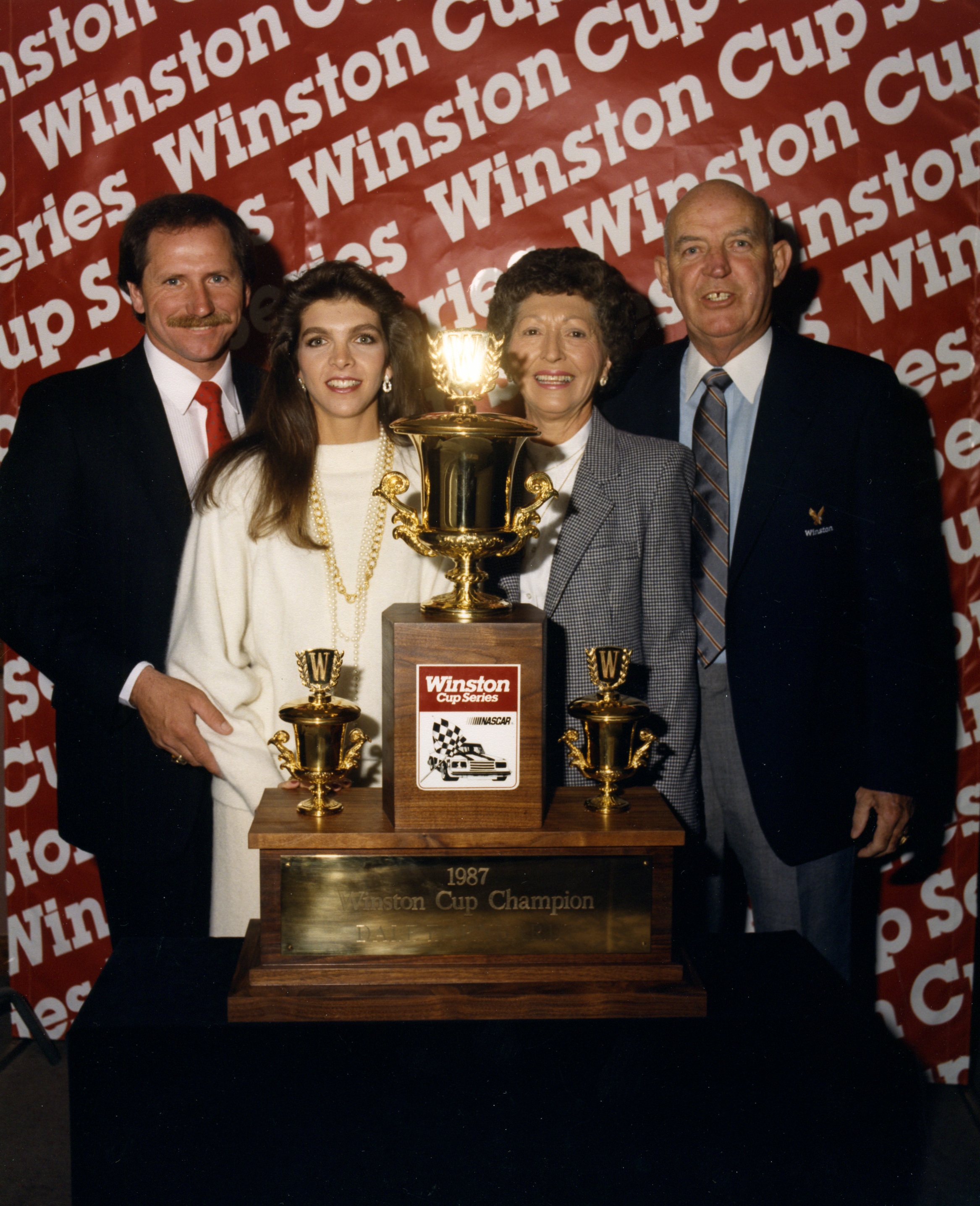 Dale Sr., Teresa, Mom & Dad at the 1987 Winston Cup Champions Banquet.