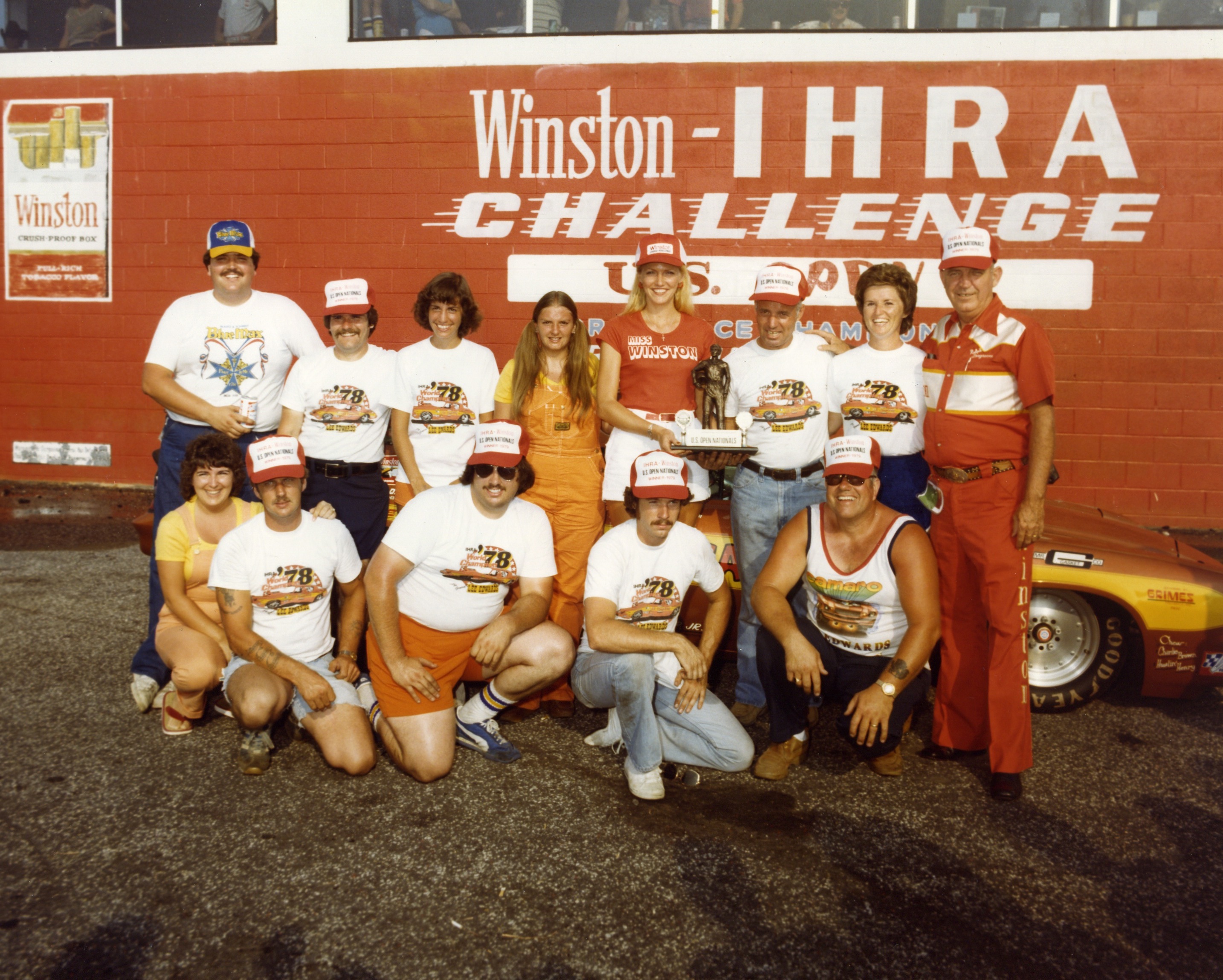 Rockingham Winners Circle 1978. I am on the far left and dad is on the far right.