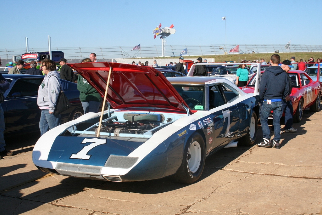 Ramo Stott’s Superbird on display at Talladega Motor Speedway for the Winged Warrior…