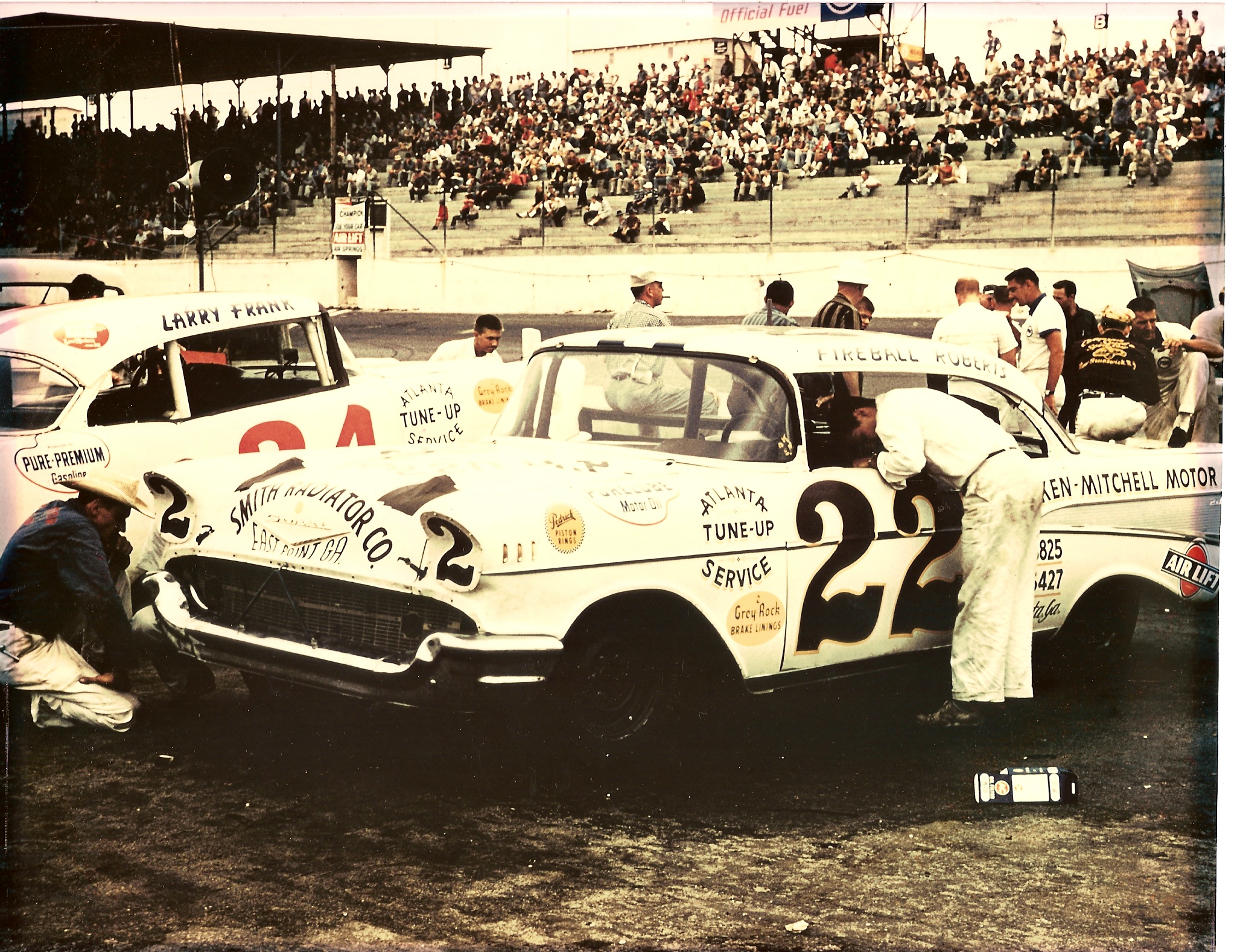 Team Cars #24 Larry Frank & #22 Fireball Roberts